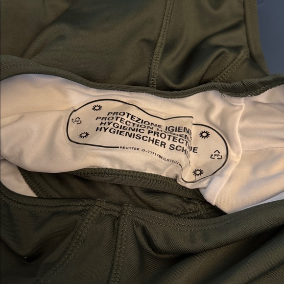 Baleaf Athletic Training Adj Strap One Piece Swimsuit Army Green 36/Medium M NWT - Picture 9 of 9